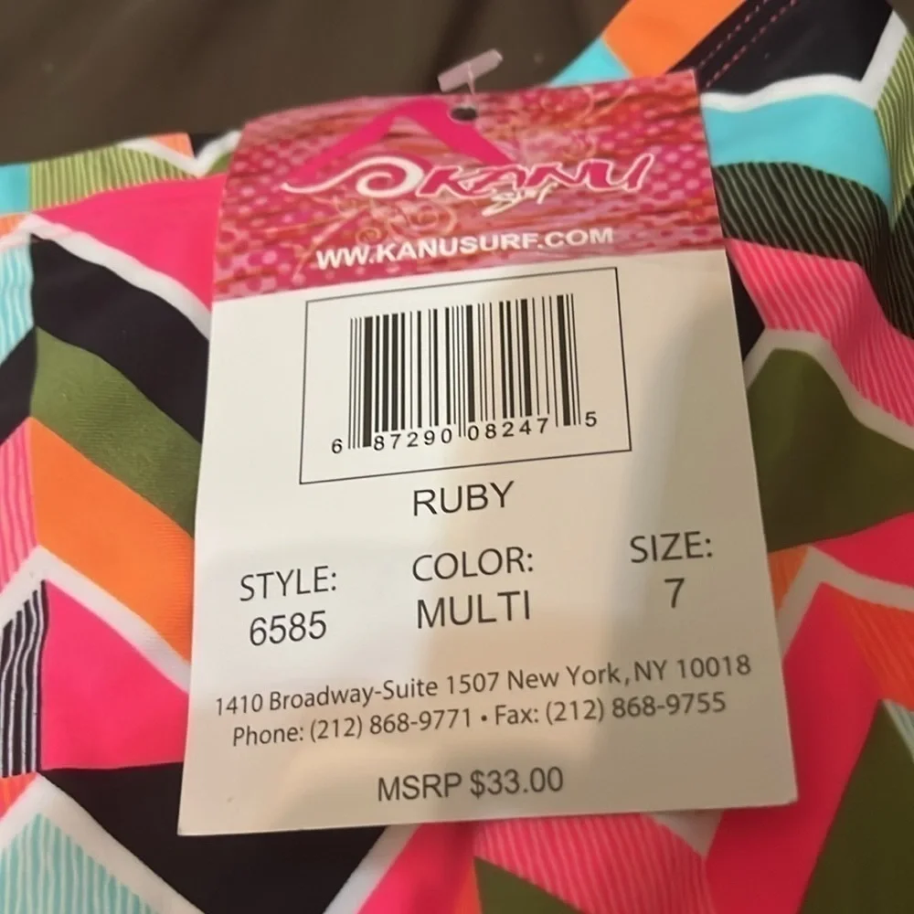 NWT Size 7  Kanu Surf Girls Swimming Bottom UPF 50+